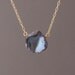 Large Gray Freshwater Pearl Necklace in both gold fill and sterling silver
