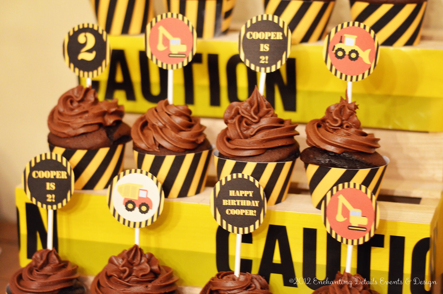 CONSTRUCTION- Printable Little Rigs Party Circles/Cupcake Toppers