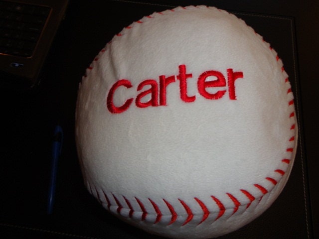 baseball plush pillow