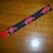 Arkansas Razorback Paci Baby Pacifier Clip Red Hogs on Black Ribbon - Razorback Pacifier Clip