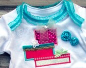 FAST SHIP Christmas Ruffle Diaper Cover SeT, Christmas Gift Appliqued Ruffle Bloomer SETs, Holiday Bloomers Baby Girls Toddler Infant 5928