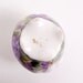 Vintage Purple Violets Vase Hand Painted Porcelain