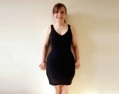 Beaded black wrap dress