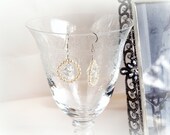 wedding bridal earring, Ivory pearl bridal earring