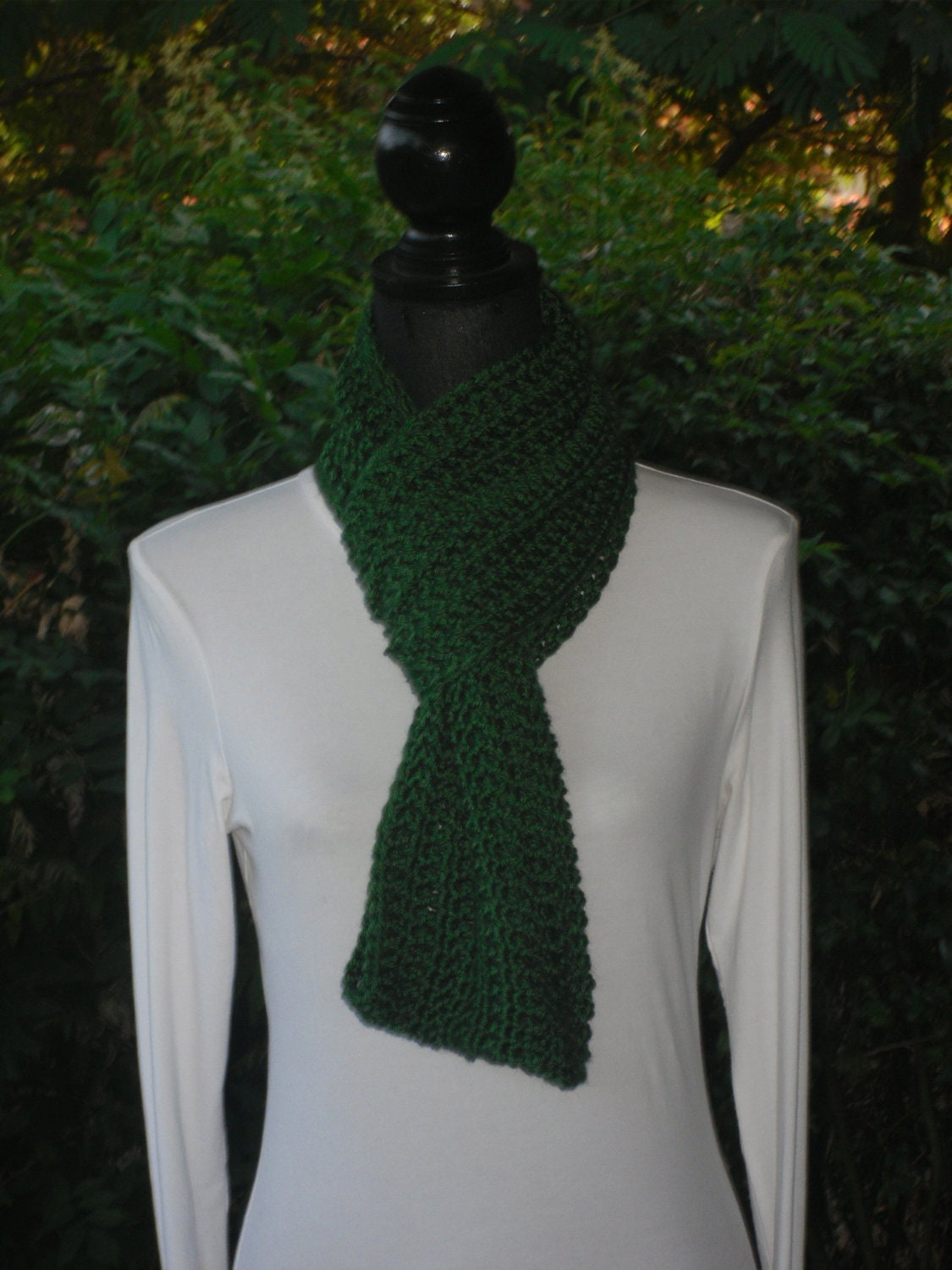 Infinity Eternity Cowl Neck Warmer Scarf Dark Sage Cluster Crochet READY TO SHIP