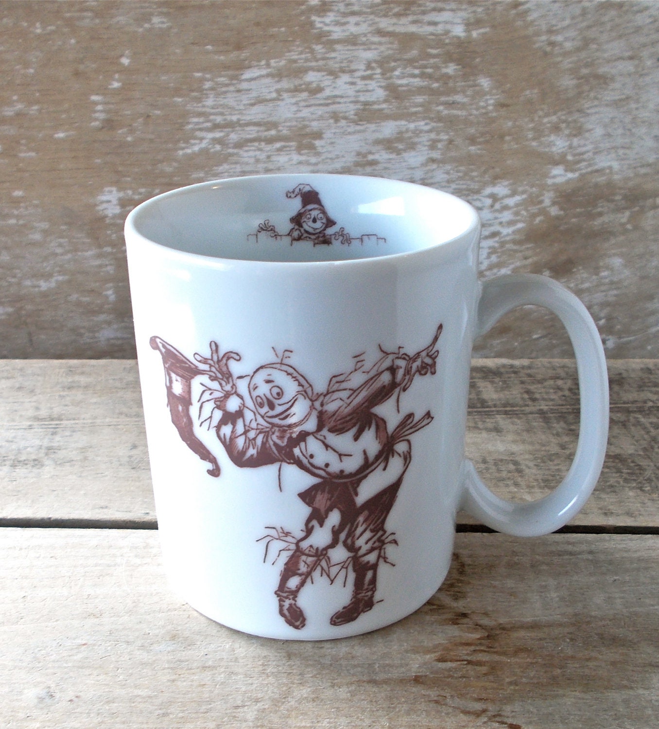 Mug with Scarecrow of Oz, John R Neill Art, WW Denslow Art, Wizard of Oz King, Ready to Ship, Discounted Second