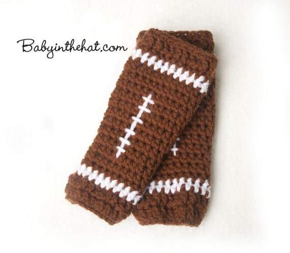 Football Crochet Leg Warmers Photo Prop Leggings