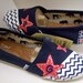 Custom painted Fourth of July TOMS Shoes