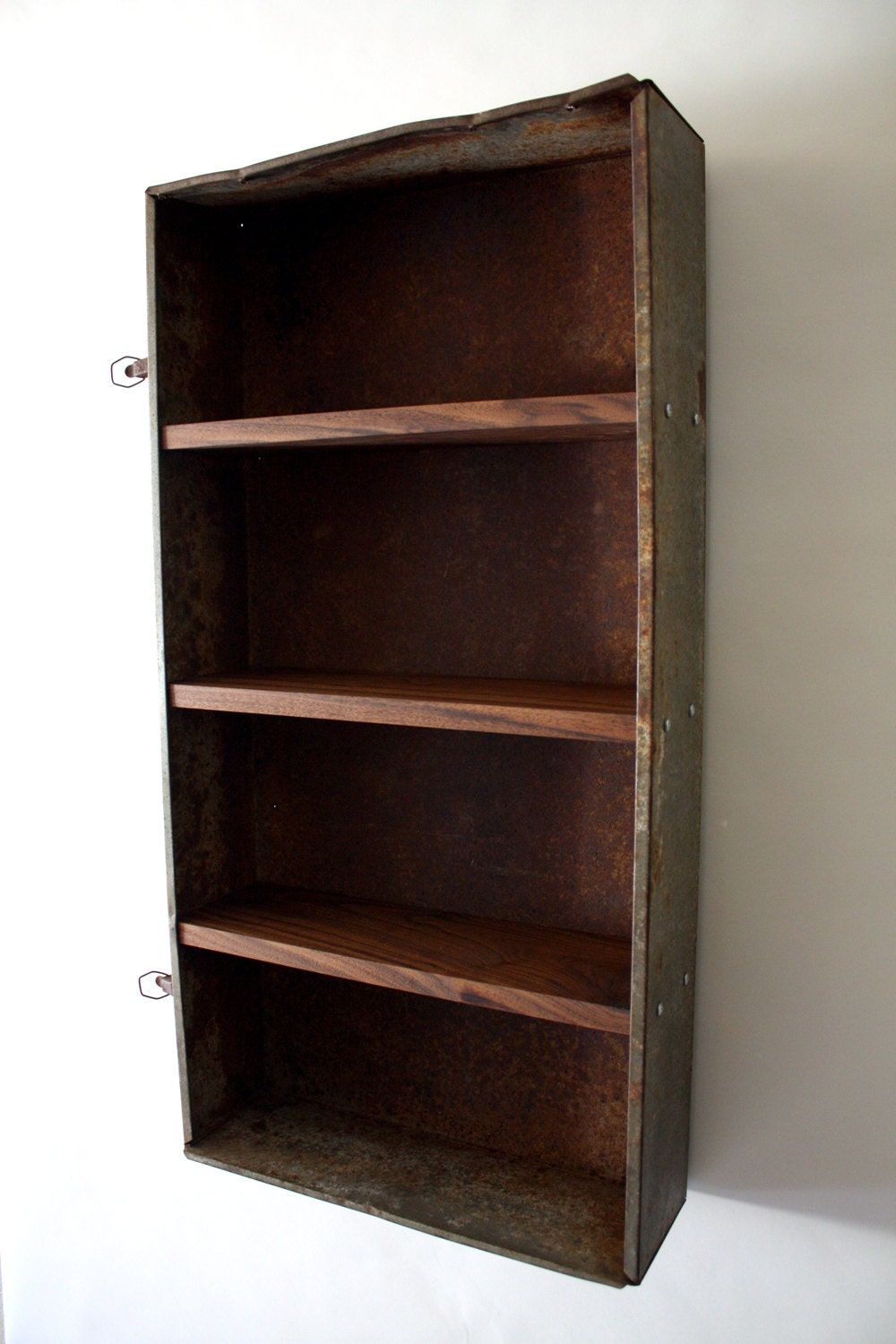 RESERVED // Repurposed Industrial Shelving Unit // Weathered Bookcase // Rustic Storage