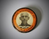 WWII Worker Photo ID Employee Badge Whitehead Hoag Clack Equipment