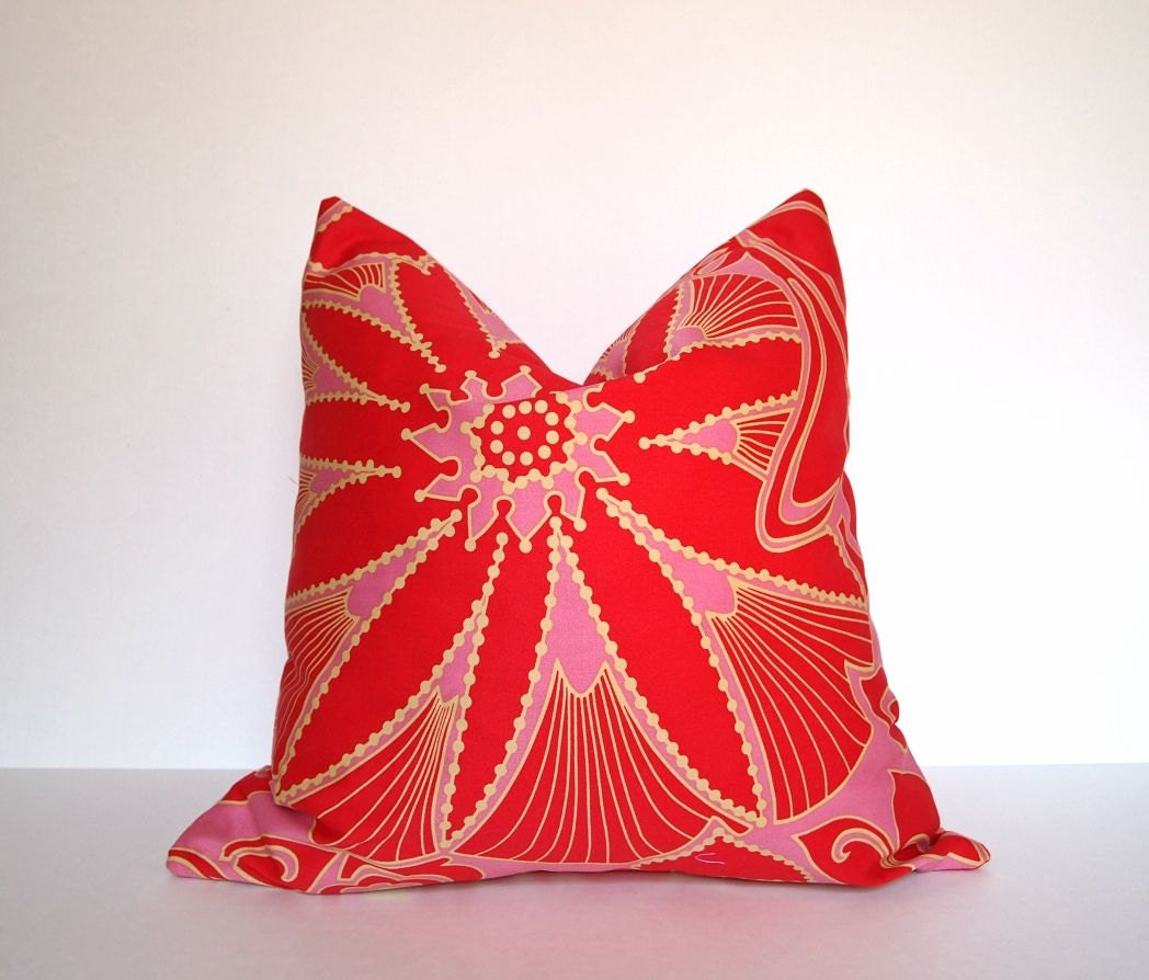 Abstract Floral Pillow Cover