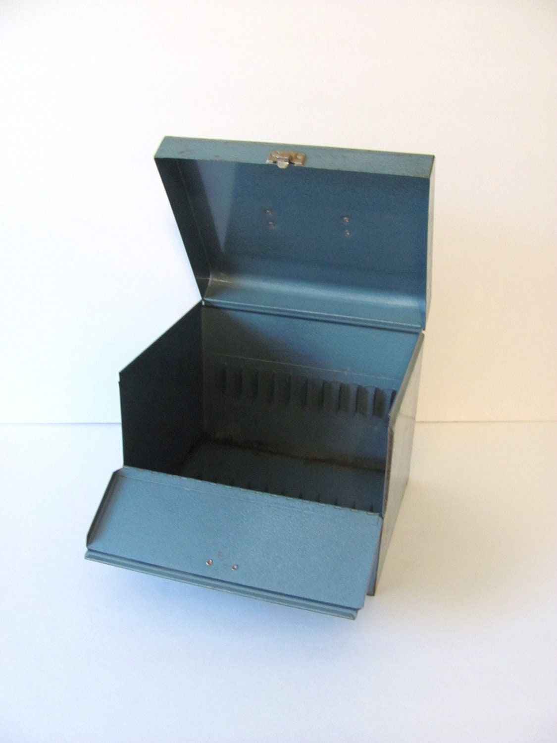 Vintage Metal Box Film Storage Industrial Decor