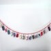 Advent Mini Sock Garland Banner Hand Knit 6.5 Foot Length 25 Socks Holiday Decoration