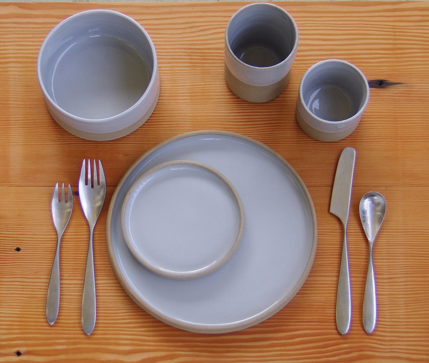 modern dinnerware dish set - table setting for one - modern dishes pottery dinnerware minimal ceramic dish set
