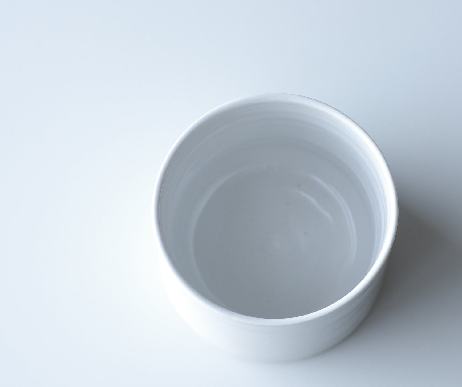 minimalist modern ceramic short white cup porcelain minimal tumbler / simple cup modern pottery