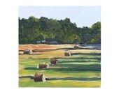Landscape Painting Oil on wood panel 6x6 inch wall art