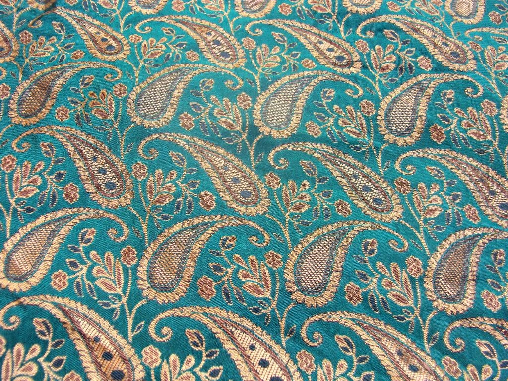 Green Paisley Fabric