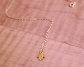 Dainty Gold Hand of Fatima Necklace