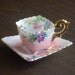Vintage 1940s Square Tea Cup and Saucer Occupied Japan