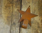 Rusty Tin Star Hanger