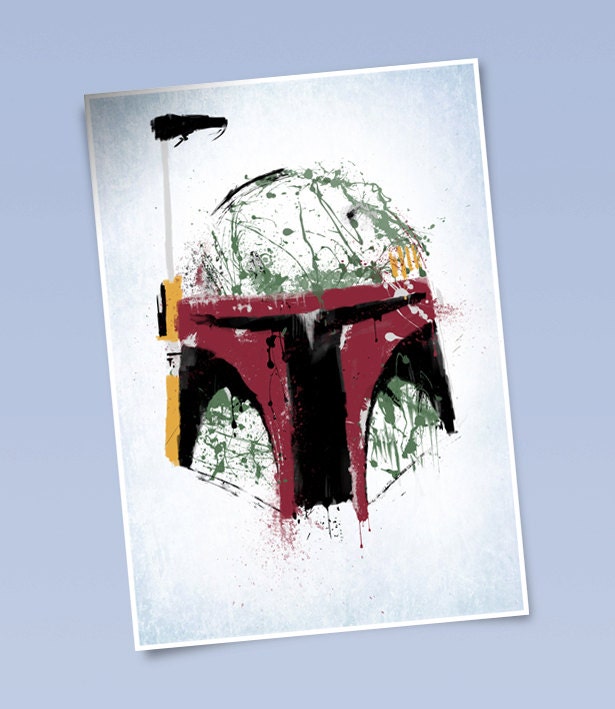 Star Wars Boba Fett art print (420mm x 297mm)