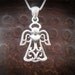 Angel Charm Necklace, Angel Necklace, Angel Pendant Necklace, Mothers Angel Necklace,