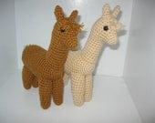 MADE to ORDER Crochet Realistic Alpaca Farm Animal Amigurumi Cute Soft Plush Toy Any Color CUSTOM Made