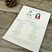 Wedding Program: Rustic and Quirky Boho Style