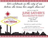 Vegas Bachelorette Party Invitation