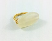 Yellow Chalcedony Cocktail Ring