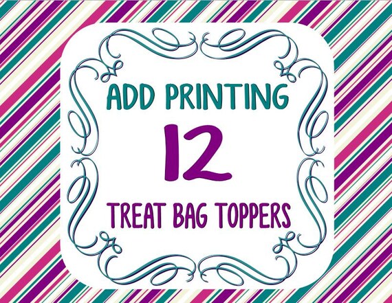 Add Printing of Treat Goodie Bag Toppers Il_570xn