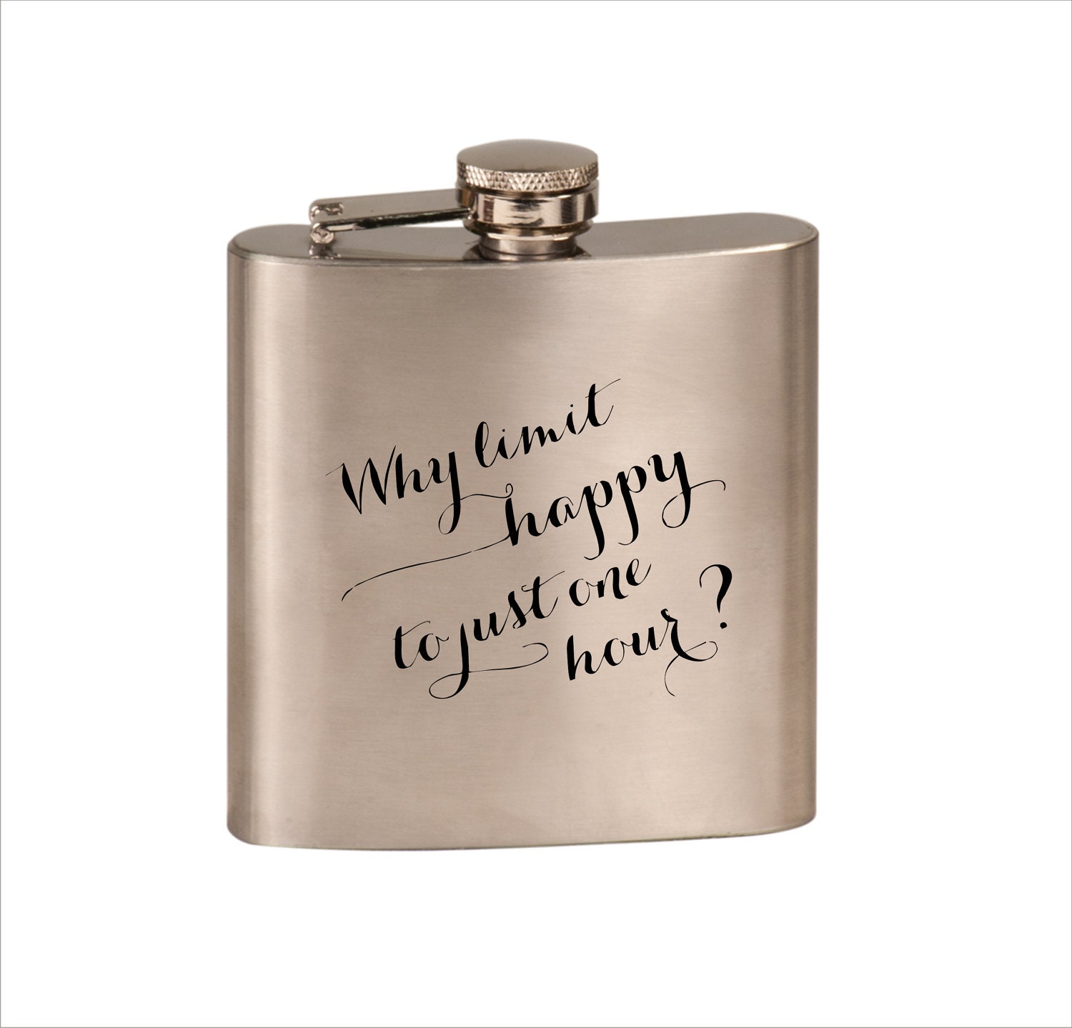 Liquor Flask - Wedding Party  - "Happy Hour"