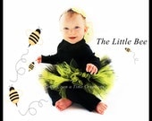 The Little Bumble Bee TuTu - Newborn 3 6 9 12 Months ...Birthday, Photo Prop, Dress Up, Costume, Gift - Black and Yellow