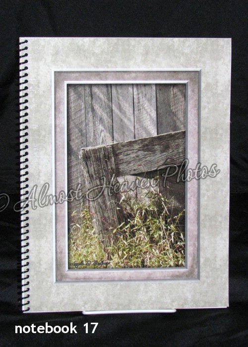 Weathered Wood Barn Gate Large Photo Notebook Journal