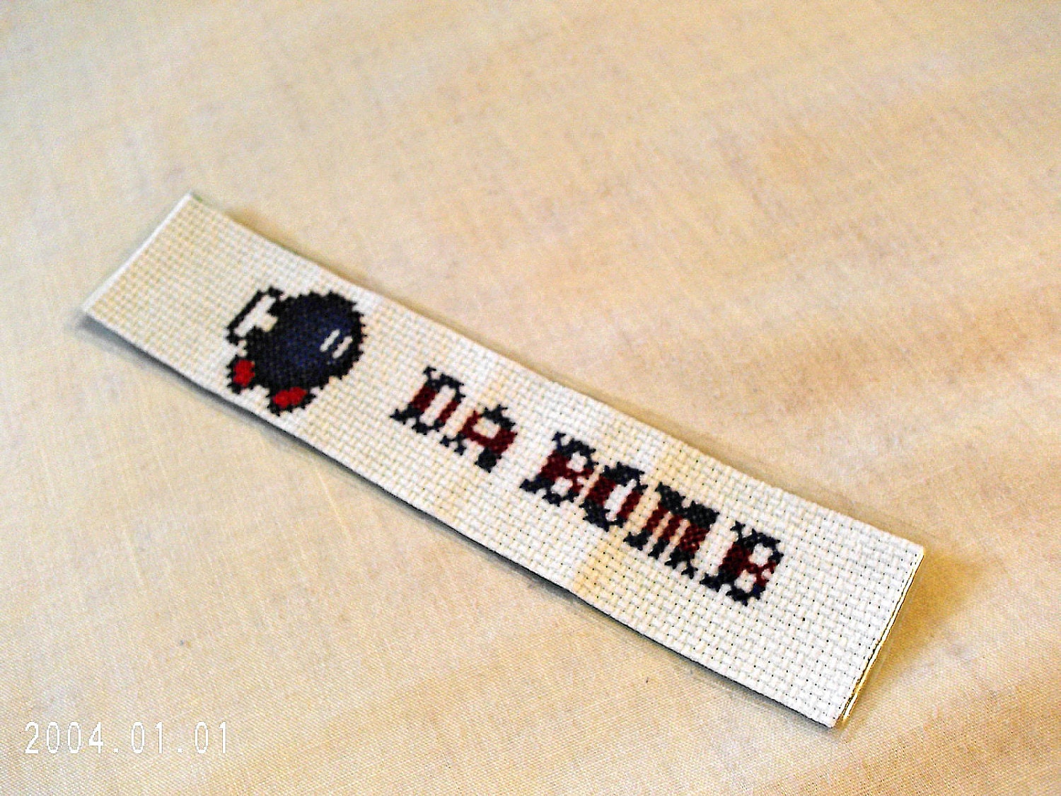 Super Mario Bomb Book Mark Da Bomb Nintendo Cross Stitch Bookmark