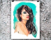 Art Print "Fashion Illustration 1" - Print of  original Mixed Media Painting - 3 for 2