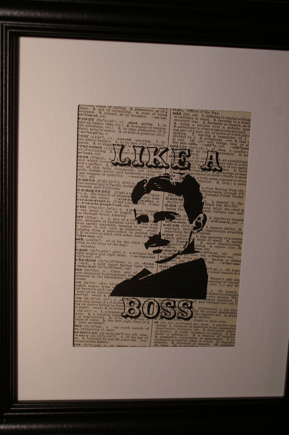 Vintage Book Page Print- Tesla does it like a boss, 6" x 9", Geeky art, Nerd art