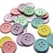 100 pastel button punches, baby shower, embellishment, confetti, decoration