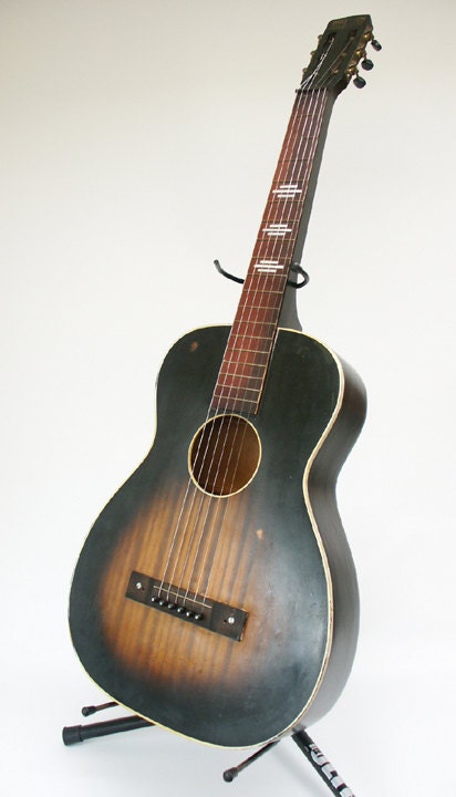 Vintage Bronson 50's Square Neck Slide Guitar Antique