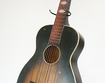 Vintage Bronson 50's Square Neck Slide Guitar Antique
