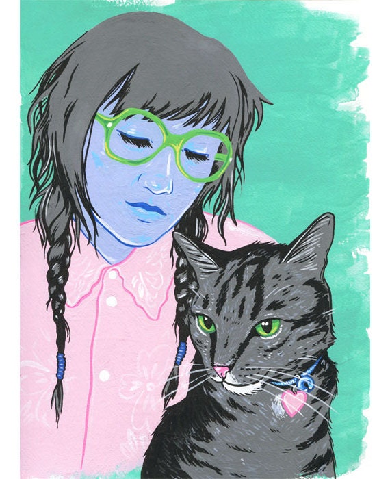 Cat-portait Illustration Print