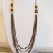 Brown Leather & Silver Necklace Multi-chain