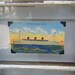 Vintage Nautical Ship Post Cards on an old 6 Pane, White Distressed Window