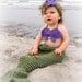 Crochet Mermaid Inspired Baby Girl Outfit --Great Photography Prop --Customizable Colors