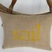 nautical theme decor, custom burlap pillow, sail pillow, child's theme room decor, summer beach house decor, READY TO SHIP