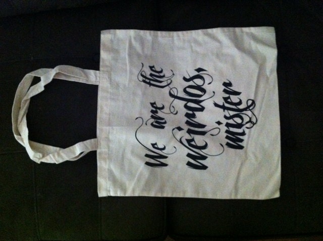 The Craft We are the weirdos mister natural 100% cotton canvas tote bag