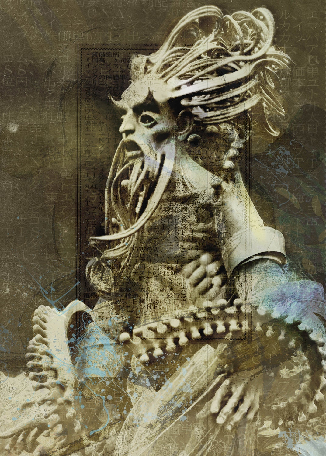 sea god - 11 x 14 print