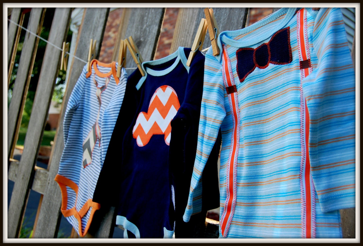 Swanky Baby Boy Onesie Gift Set "The Swanky Swagger Set" (3 long sleeved onesies)