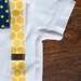 Swanky Baby Boy Onesie Bow Tie and Suspenders "The Wolverine" Michigan Wolverine Colors