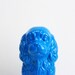 Bright Blue Puppy Planter UpCycled Kitsch Home Decor Table Decoration